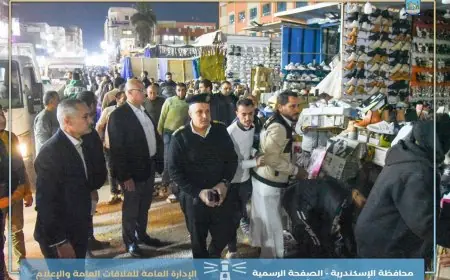 محافظ الإسكندرية يُطلق حملة عاجلة لإزالة الإشغالات ويعفي رئيس حي العامرية من منصبه