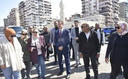 محافظ بورسعيد يستعرض حلول مبتكرة لمشكلة الصرف الصحي في منطقة قشلاق السواحل