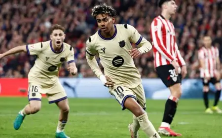 لامين يامال يسحر بلباو بتسديدة خيالية وبرشلونة يتربع على القمة