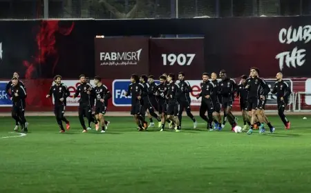 الأهلي يُتمم استعداداته لمواجهة طلائع الجيش في التدريب الأخير