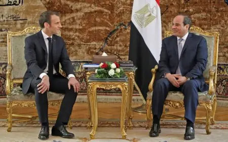 الرئيس السيسي وماكرون يناقشان القضايا المشتركة في اتصال هاتفي