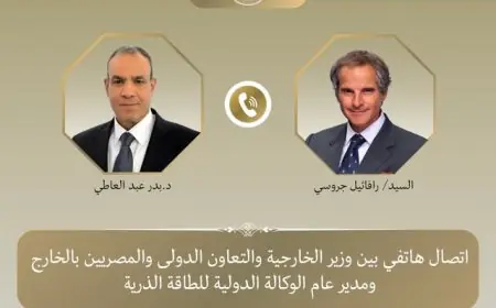 وزير الخارجية يناقش قضايا نووية مع مدير الوكالة الدولية للطاقة الذرية عبر الهاتف