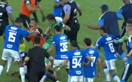 مشاهد مثيرة وطرد 23 لاعباً في ديربي كروزيرو ضد أتلتيكو مينيرو بالبرازيل