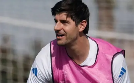 رقم مذهل لكورتوا في مباراة ريال مدريد ضد مانشستر سيتي