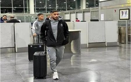 بعثة بيراميدز تصل إلى مطار القاهرة استعدادًا للسفر إلى المغرب
