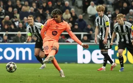 لامين يامال ينافس كليان مبابي ويحطم الأرقام في دوري أبطال أوروبا