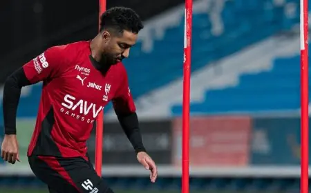 سالم الدوسري يستعد لمواجهة فريقه المفضل في الدوري السعودي