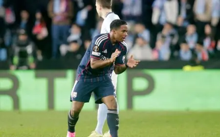 إندريك يقود ليون نحو النجاة في مواجهة نارية بذهاب ثمن نهائي الدوري الأوروبي