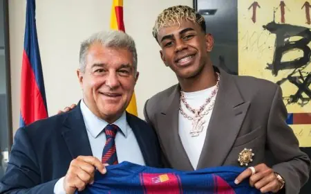 لامين يامال يدعم جوان لابورتا بقوة وصامويل إيتو ينضم إليه في دعم انتخابات برشلونة