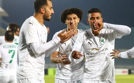 صلاح محسن يتألق في قيادة هجوم المصري ضد شباب بلوزداد الجزائري في كأس الكونفدرالية الأفريقية