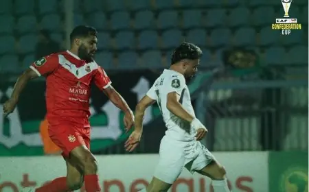 المصري يخرج بتعادل مثير أمام شباب بلوزداد في ربع نهائي الكونفدرالية