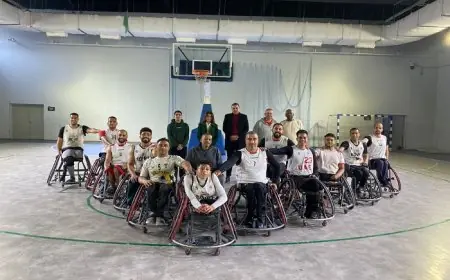 مي زين الدين تدعم لاعبي منتخب سلة الكراسي المتحركة في زيارتها للمعسكر قبل تصفيات إفريقيا