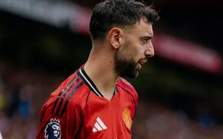 برونو يحقق إنجازًا تاريخيًا بتحطيم رقم بيكهام القياسي في تمريرات الأهداف بموسم واحد مع مانشستر يونايتد