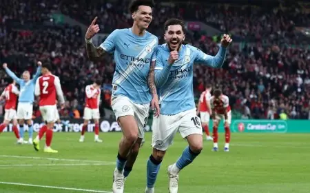 مانشستر سيتي يُحقق لقب كأس الرابطة ويُحطم آمال أرسنال