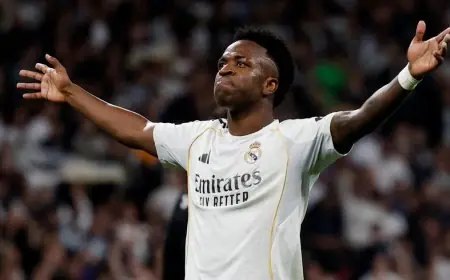 فينيسيوس يشيد بزملائه في ريال مدريد بعد الانتصار على أتلتيكو مدريد