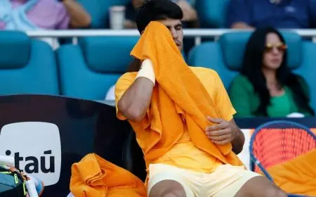 ألكاراز يغادر بطولة ميامي غاضباً: أريد الرجوع للمنزل