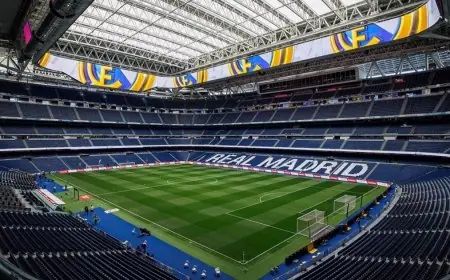 ملعب سانتياغو برنابيو يتحول من كرة القدم إلى ساحة للتنس