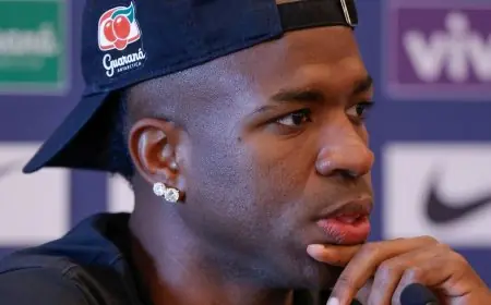 فينيسيوس يكشف عدم ترشيح البرازيل للفوز بكأس العالم ويؤكد رغبته في البقاء مع ريال مدريد