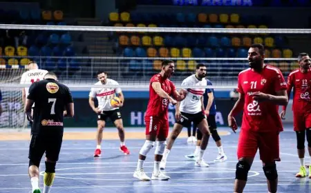 الأهلي يتوج بدوري الطائرة بعد فوزه الساحق على الزمالك بثلاثة أشواط نظيفة