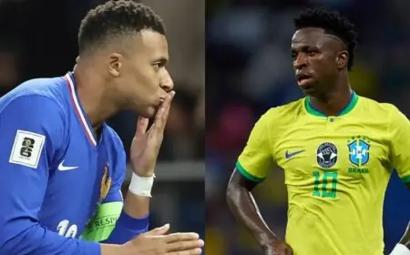 موعد مباراة البرازيل وفرنسا الودية والقناة الناقلة لها