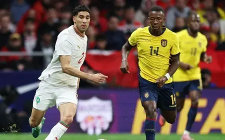 تعادل مثير بين المغرب والإكوادور في أولى مواجهات المدرب وهبي الودية