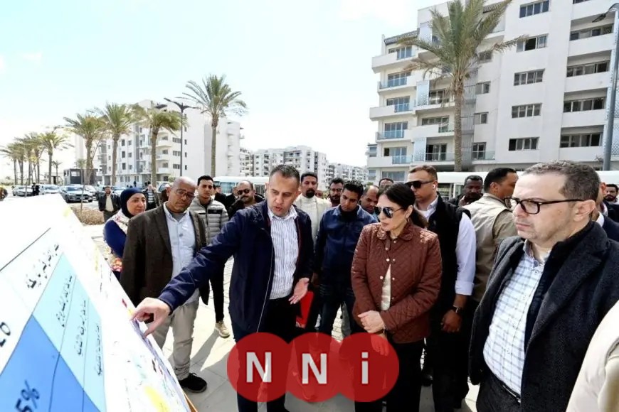 جولة تفقدية لوزيرة الإسكان في كومباند مزارين بمدينة العلمين الجديدة