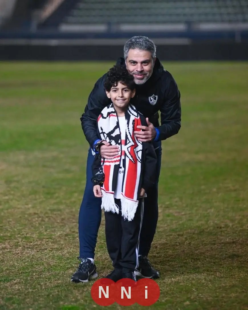 الزمالك يرحب بالطفل الفلسطيني سمير محمد في تدريباته قبل لقائه مع إنبي