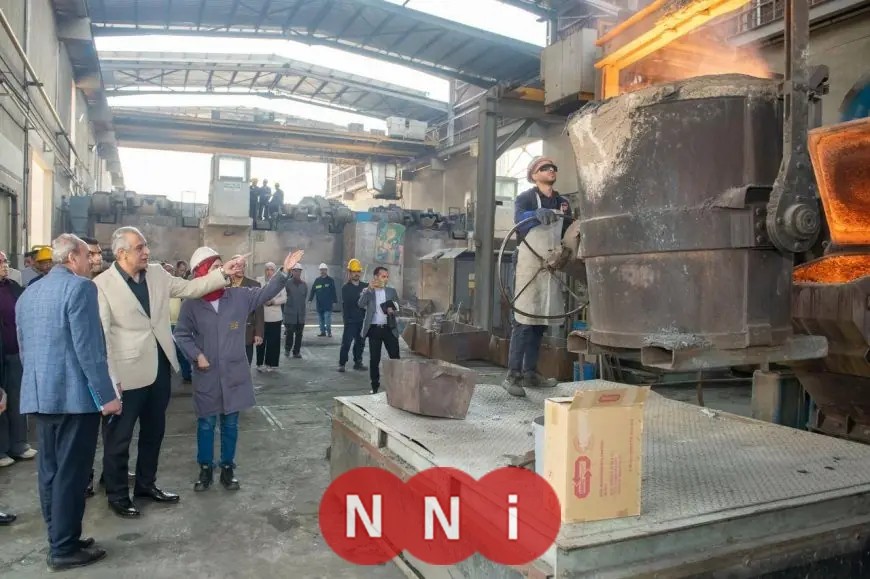 وزير الإنتاج الحربي يراقب تقدم العمل في حلوان للمسبوكات والأجهزة المعدنية