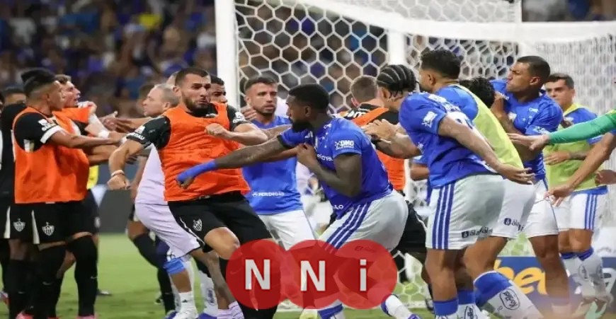 23 بطاقة حمراء تلخص أشرس ديربي في البرازيل بين كروزيرو وأتليتكو مينيرو