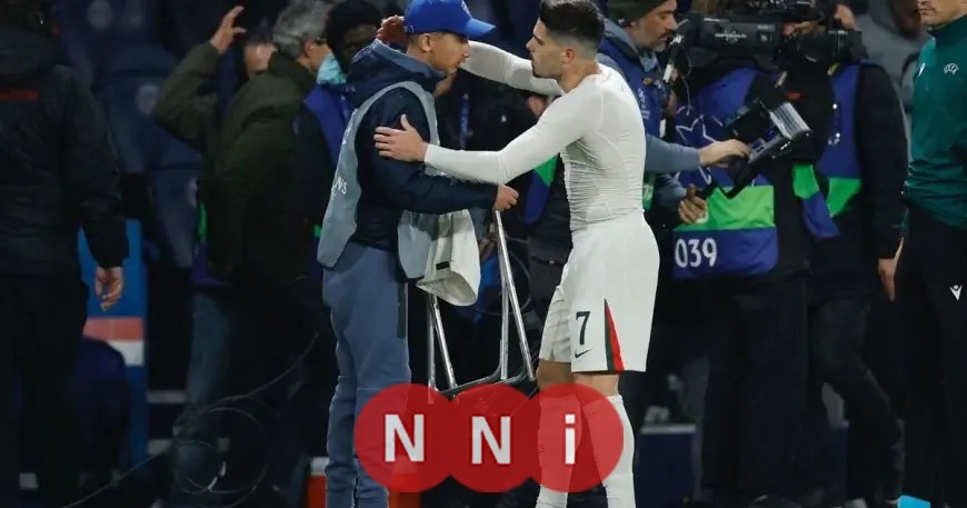 نيتو يقدم اعتذارا 30 مرة لجامع الكرات بعد دفعه في مباراة باريس سان جيرمان