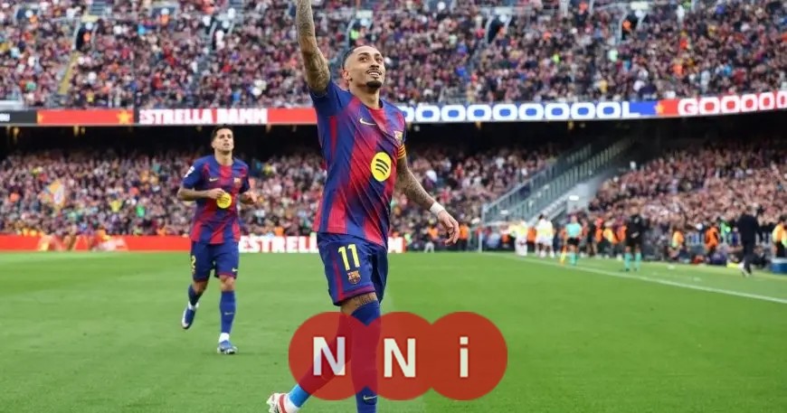 رافينيا نجم برشلونة يتألق بثلاثية أمام إشبيلية ويشيد بأداء غافي