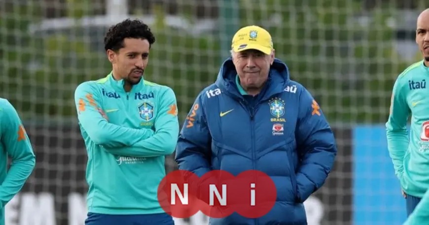 إصابة ماركينيوس قائد باريس سان جيرمان خلال مشاركته مع منتخب البرازيل