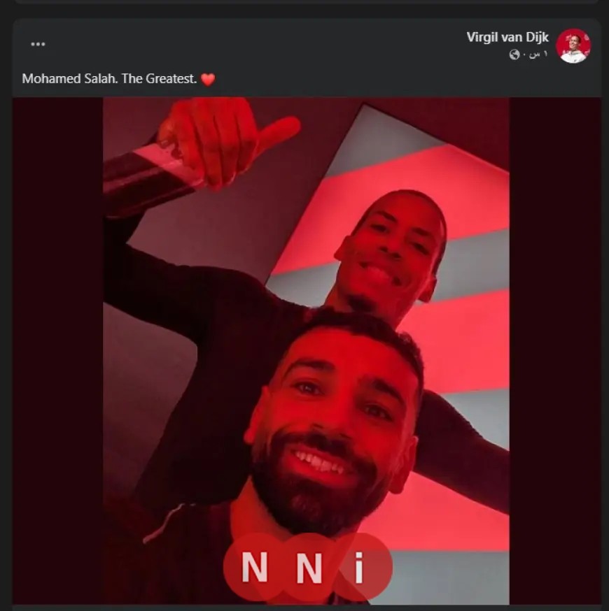 فان دايك يوجه رسالة مؤثرة لمحمد صلاح ويصفه بالأعظم بعد إعلان رحيله عن ليفربول