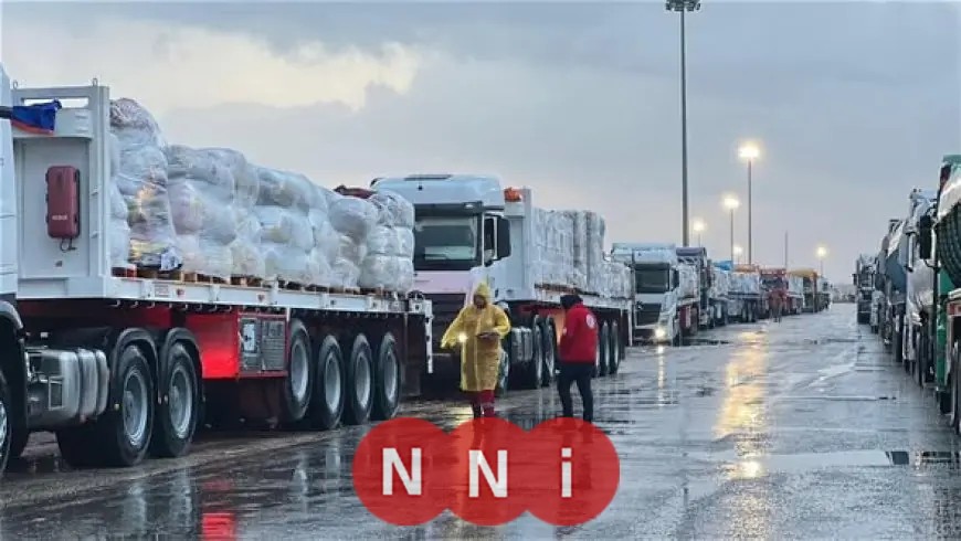 الهلال الأحمر يرسل 2000 خيمة ومستلزمات إغاثية إلى غزة ضمن قافلة زاد العزة الـ 164