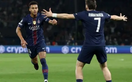 تسديدة رائعة تمنح باريس سان جيرمان التفوق على ليفربول في الشوط الأول