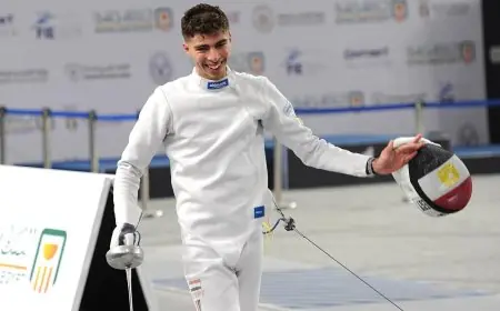 يوسف شامل يتألق ويفوز بذهبية بطولة العالم للناشئين والشباب للسلاح في البرازيل