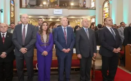 مشاركة وزيرة التنمية المحلية والبيئة في احتفالية عيد القيامة المجيد للطائفة الإنجيلية