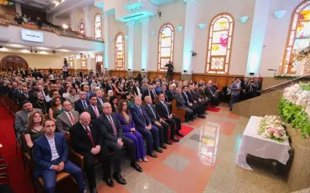 قيادات الدولة تشارك في احتفال عيد القيامة المجيد برئاسة رئيس الطائفة الإنجيلية