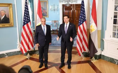 الدور المحوري لمصر في دعم الأمن والاستقرار بالمنطقة يحظى بتقدير وزير الخارجية الأمريكي