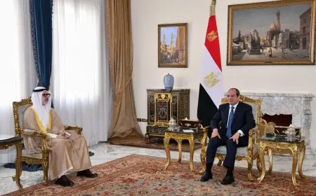 الرئيس السيسي يلتقي بوزير خارجية الكويت لدعم العلاقات الثنائية