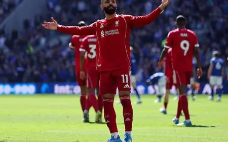 محمد صلاح يقود ليفربول للتفوق في الشوط الأول على إيفرتون بهدف رائع
