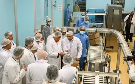 افتتاح توسعات جديدة في مصنع أتيكو فارما إيجيبت للمحاليل الوريدية بقيادة رئيس الوزراء في منطقة السخنة الصناعية