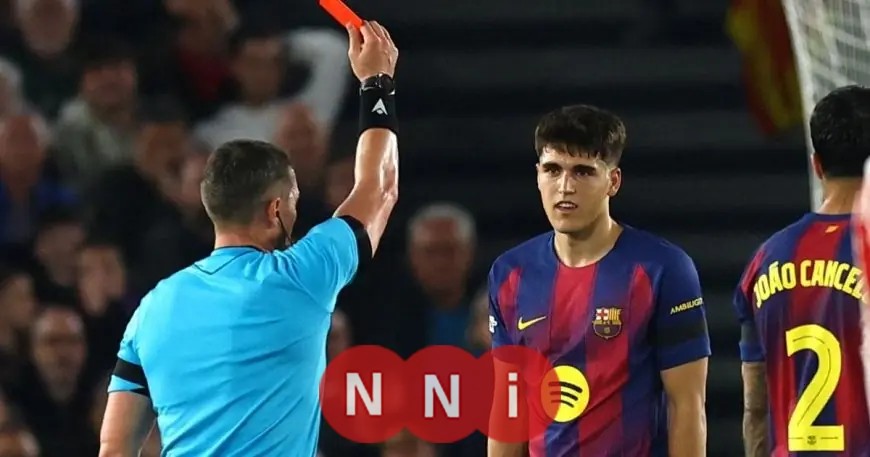 بطاقة حمراء تقلب موازين الشوط الأول في مواجهة برشلونة ضد أتلتيكو مدريد