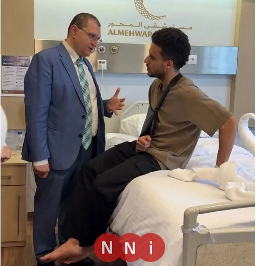 جراحة ناجحة في الترقوة لمصطفى فتحي وبرنامج تأهيلي لتسريع عودته قريبا