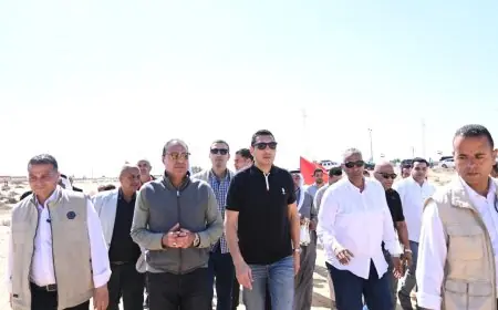 وزير الرياضة يزور مركز شباب الشهداء بشمال سيناء ويوجه بتسريع التنفيذ