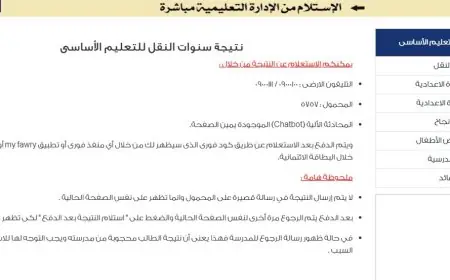 ظهور نتائج الترم الثاني 2026 لطلاب الابتدائي والإعدادي بالقاهرة عبر البوابة الإلكترونية الآن