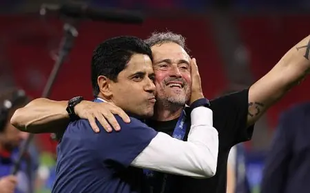 الخليفي يشيد بإنريكي كأفضل مدرب عالمي وتأكيد قوة مشروع سان جيرمان بالتتويج الأوروبي الثاني