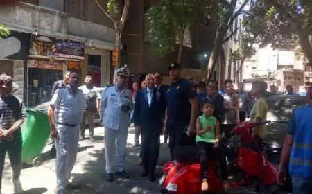 محافظ القاهرة يكشف عن حريق في الدرب الأحمر أثناء جولة مرورية في حي وسط