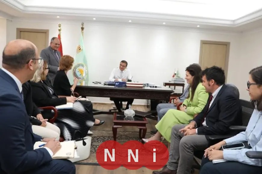 وزير الزراعة يستقبل وفد الاتحاد الأوروبي والوكالة الإيطالية لتعزيز الأمن الغذائي