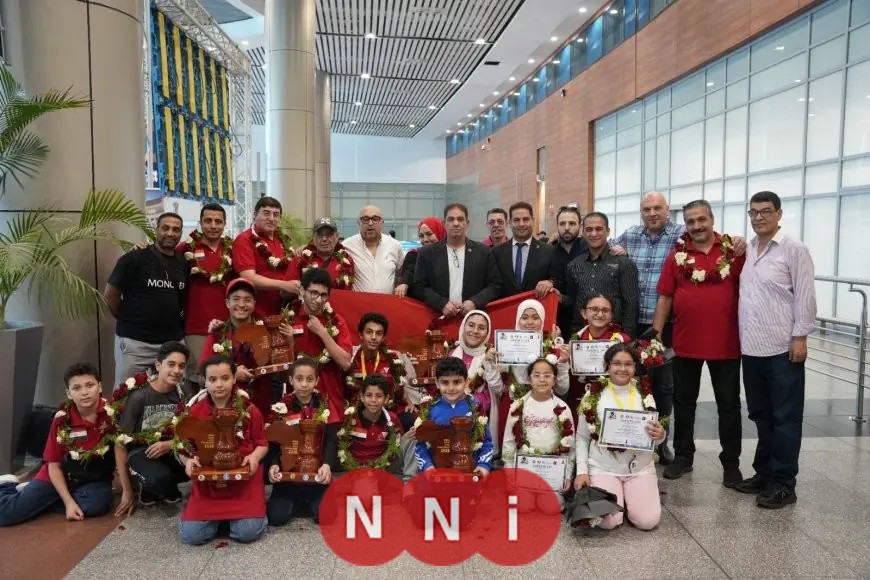 استقبال حافل لبعثة منتخب الشطرنج بعد تأهلهم التاريخي لبطولة العالم